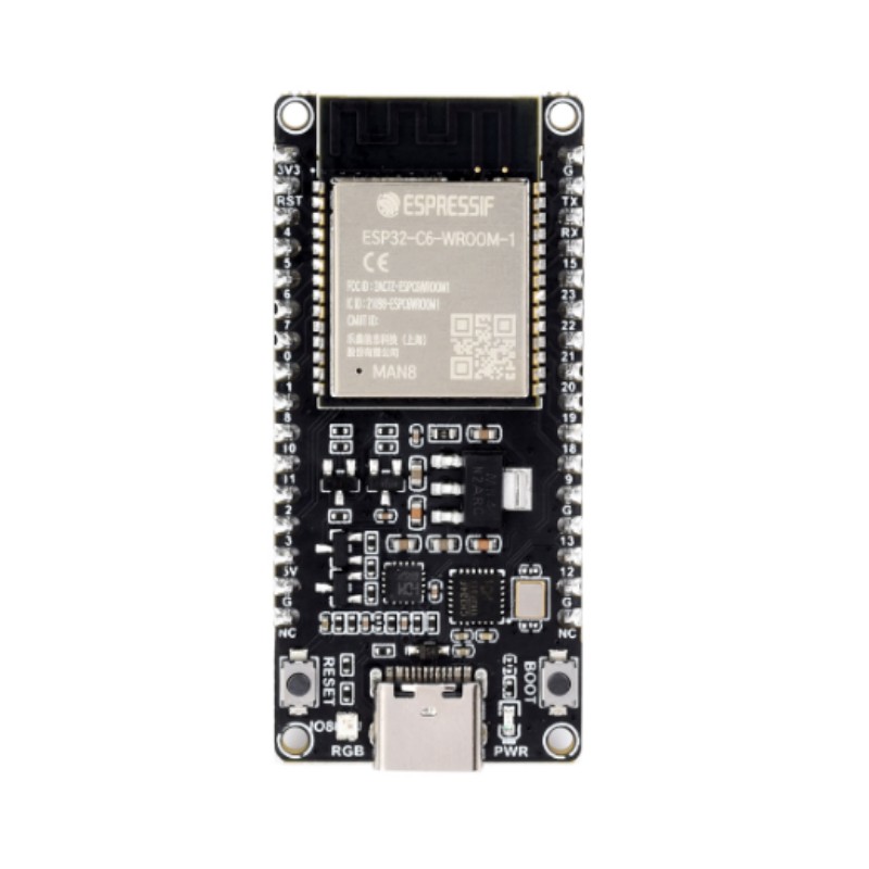 ESP32-C6-DEV-KIT-N8-M dengan PIN Pateri