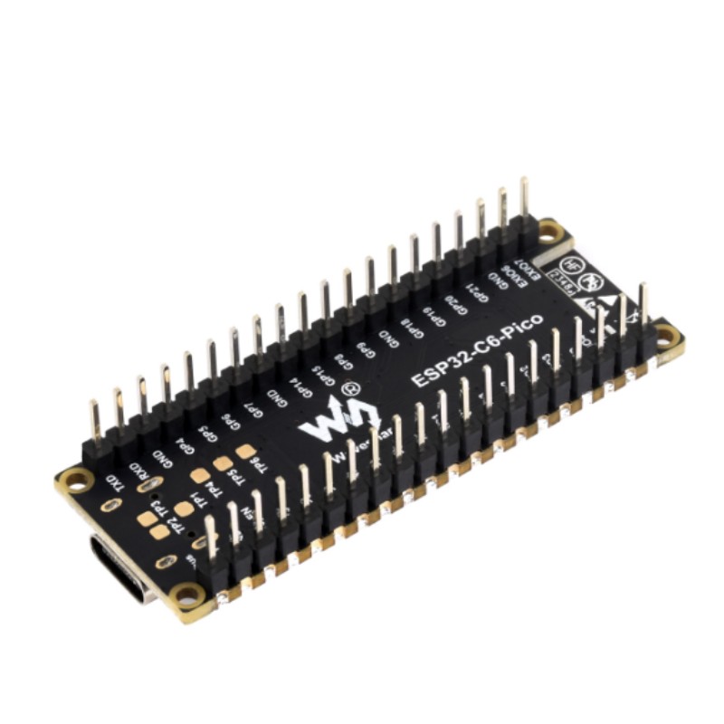 ESP32-C6-Pico-M dengan Pin Pateri